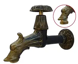 Кран латунний для турецької лазні "Квітка"