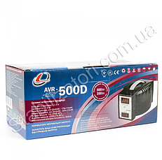 Luxeon AVR-500 D білий — стабілізатор для котла газового Стабілізатор пружні з дисплеєм індикацією, фото 5