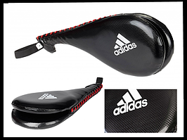 Подвійна ракетка для відпрацювання ударів Adidas хлопушка для тхеквондо посилена професійна