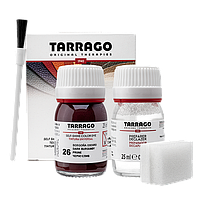 Краситель для гладкой кожи и текстиля + очиститель Tarrago Color Dye 25мл+25мл цвет темно бордовый (26)