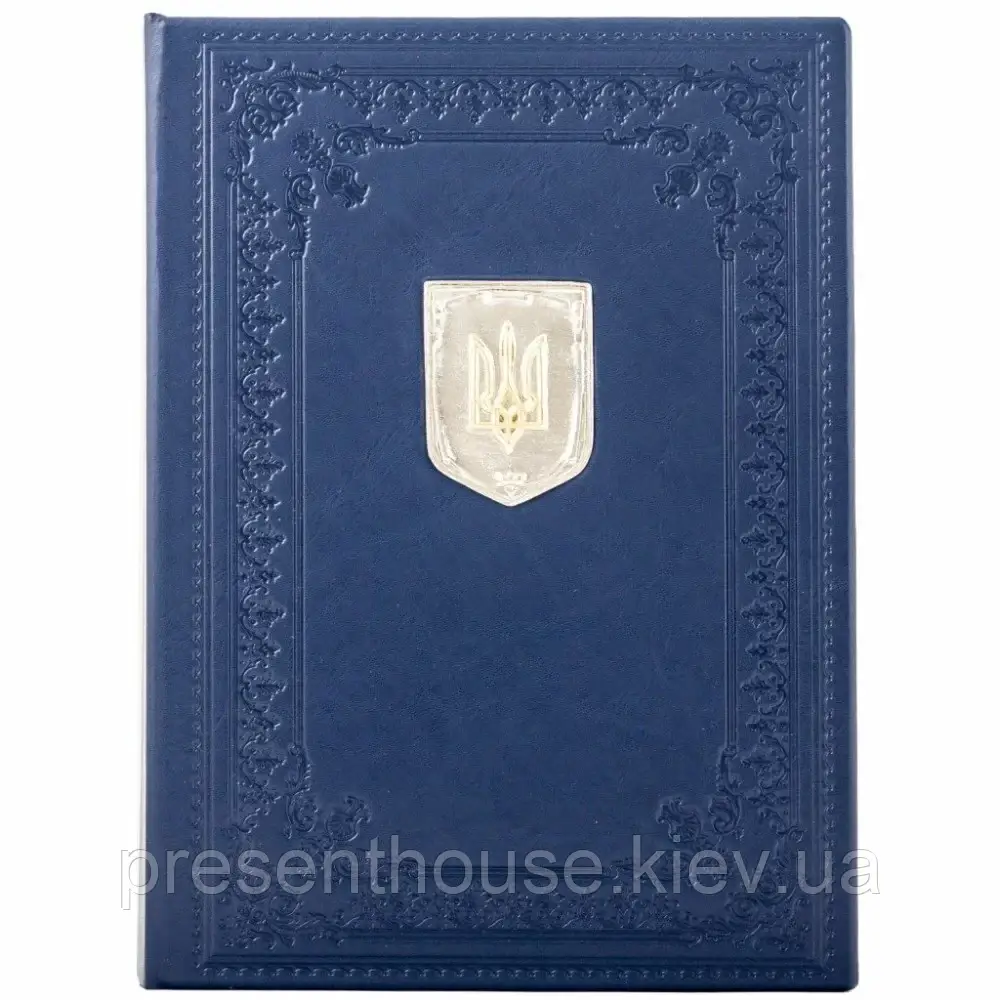 Папка шкіряна для документів з тризубом, фото 1