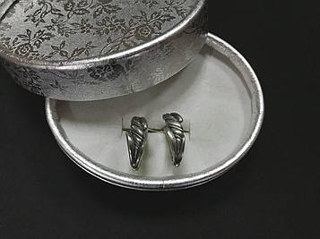 Срібні сережки ХЮЗ "Срібний перепліт", 5 г + подарункова коробочка (Ср1561)