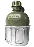 Фляга з підсклянником та чохлом Mil-tec Оліва 14506001.solve, фото 2