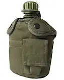 Фляга з підсклянником та чохлом Mil-tec Оліва 14506001.solve, фото 8