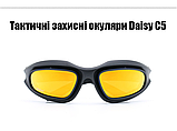 Тактичні захисні окуляри з поляризацією Daisy с5 Black + 4 комплекти лінз.solve, фото 8