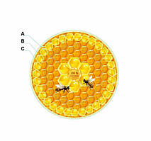 Кришка для меду Квітка то 66 мм