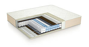 Матрац 160х200 см SAPPHIRE HARD / САПФІР ХАРД з незалежними пружинами + льон + кокосова койра