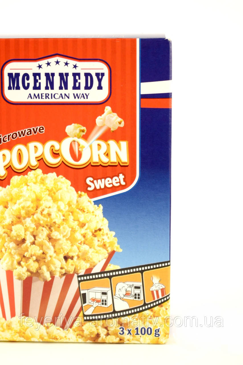 Солодкий попкорн Mcennedy Popcorn Sweet (Німеччина) цена: 300г (3*100) купить (ID#1438185339), на 89 ₴