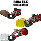 Захисні тактичні окуляри + 7 комплектів лінз Daisy X7-X хакі товщина лінз 2 мл-збільшена товщина.solve, фото 3