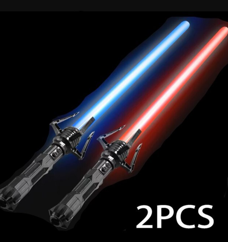 Подвійний меч джеда світлова розкладна ABC червоно-синій Зоряні війни ...