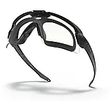 Захисні окуляри та маска 2 в 1 тактичні Oakley Si Ballistic M Frame black.solve, фото 8