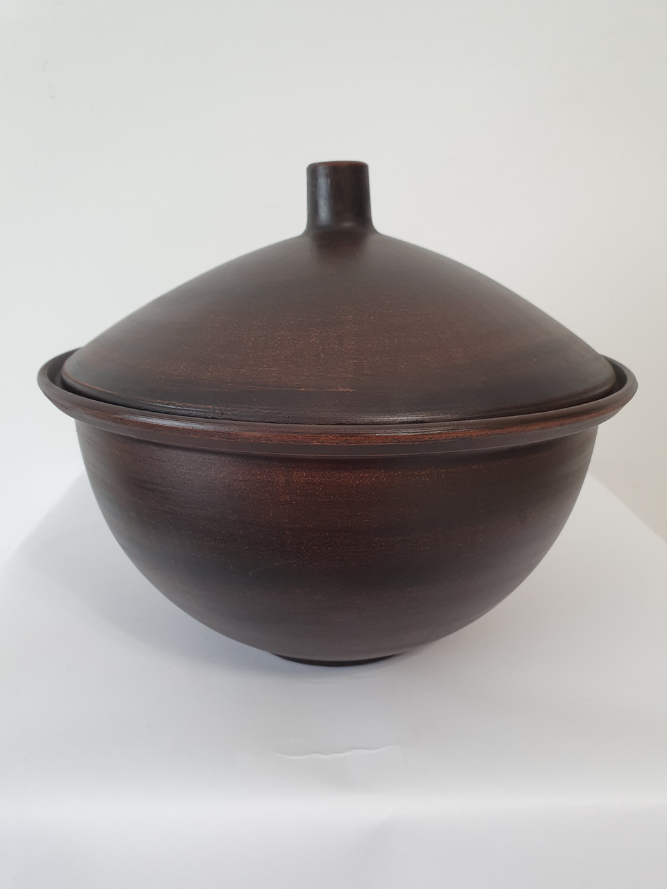 Макітра - миска велика (посуд) з кришкою, глиняна (з червоної глини), 3 л.
