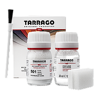 Краситель для гладкой кожи и текстиля + очиститель Tarrago Color Dye 25мл+25мл цвет серебряный металлик (501)