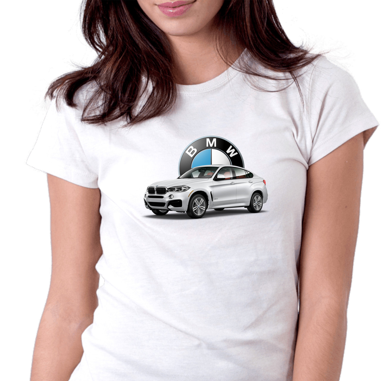 Футболка жіноча біла "BMW х6 white"
