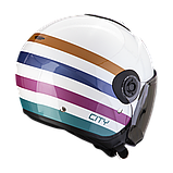 Мотошолом Scorpion Exo-City II Bee біло-зелено-золотий, фото 3