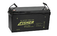 Fisher GEL 150 Ач гелевий 12В акумулятор тяговий АКБ для човнового електромотора та інвертора безперебійника
