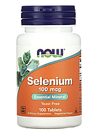 Selenium 100 мкг - 100 таблеток - NOW Foods (Селен Нау Фудс)