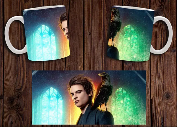 Чашка белая керамическая с принтом "Пісочний чоловік" The Sandman ABC, фото 1