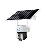 Бездротова вулична камера відеоспостереження 4G WiFi PTZ із сонячною панеллю нічним баченням датчиком руху, фото 7