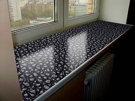 Покриття для підвіконня, м’яке скло з фотодруком 35х100 см ПО-s_tx178