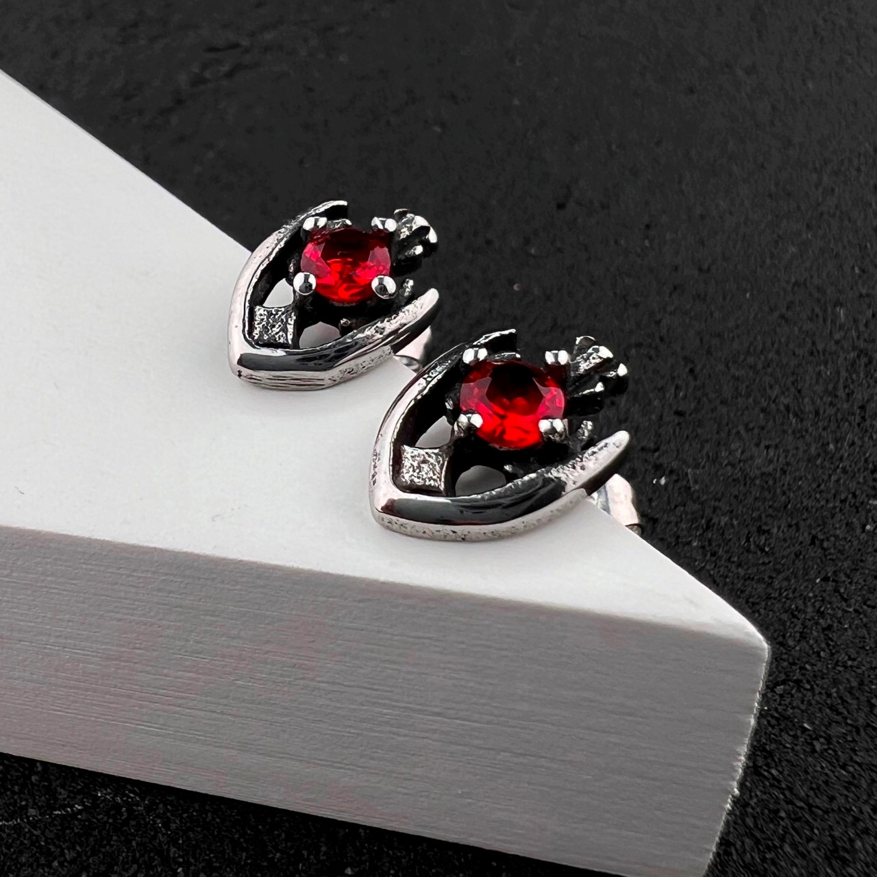 Сережки з нержавіючої медичної сталі "Clipeus", фото 1