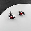 Сережки з нержавіючої медичної сталі "Clipeus", фото 2