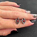 Сережки з нержавіючої медичної сталі "Clipeus", фото 3