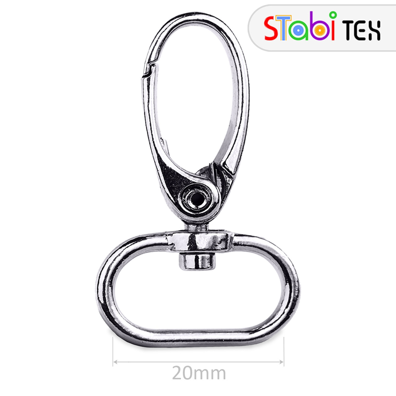 Карабін 20мм литий Скорпіон (8гр) Нікель