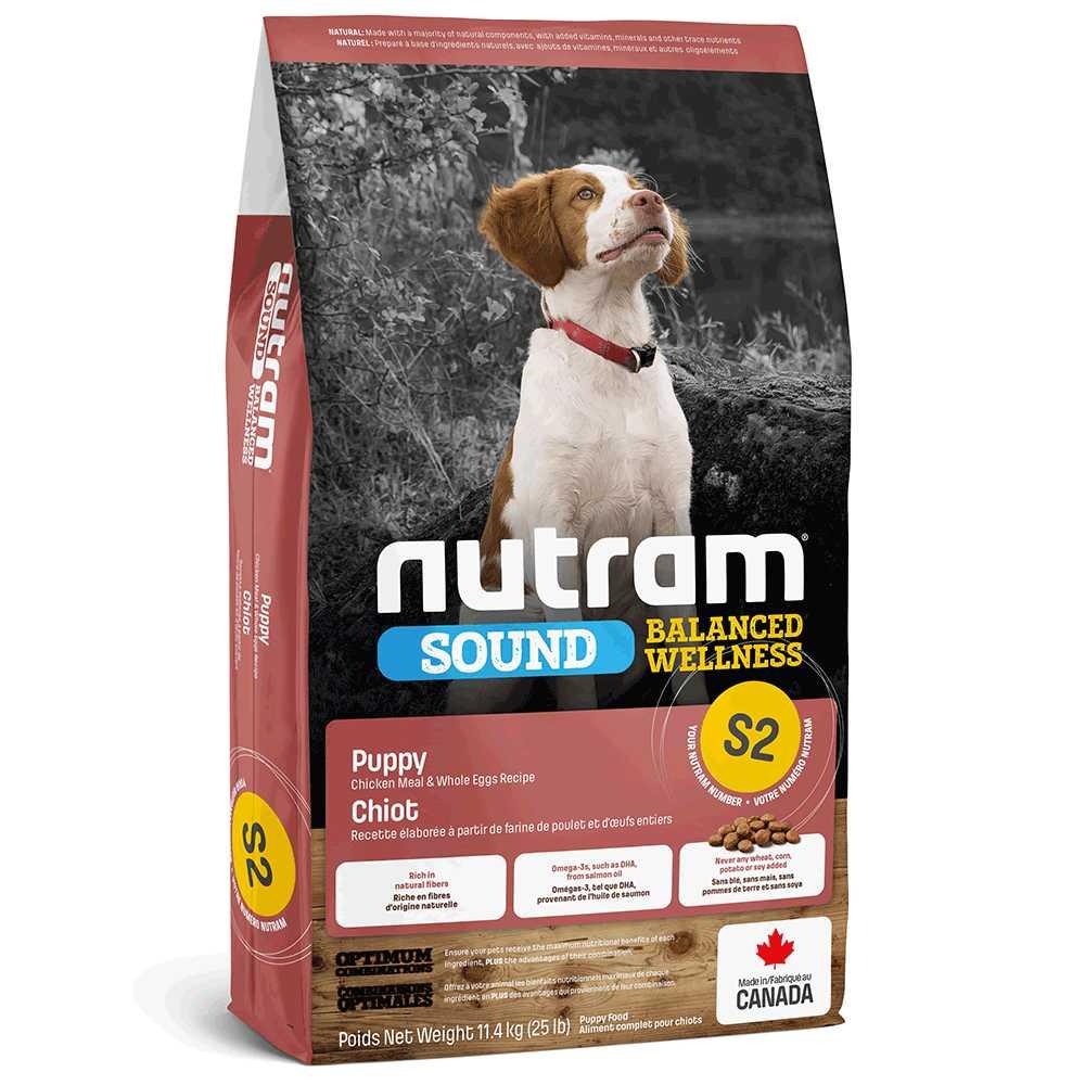 S2 Сухой корм для собак NUTRAM Sound BW Holistic with Chicken & Whole Еггѕ, 11.4кг Нутрам курица и целые - фото 1 - id-p1877340321