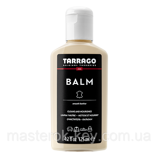 Бальзам-очисник для гладкої шкіри та шкіри рептилій, Tarrago Leather Care Balm 125 мл безбарвний