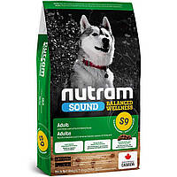 S9 Сухой корм для собак Nutram Sound BW Holistic Lamb & Barley, 2кг Нутрам с ягненком и ячменем