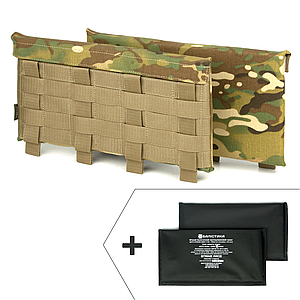 Комплект бічного захисту (кишені + балістичні пакети) "Multicam" - 15*30 см