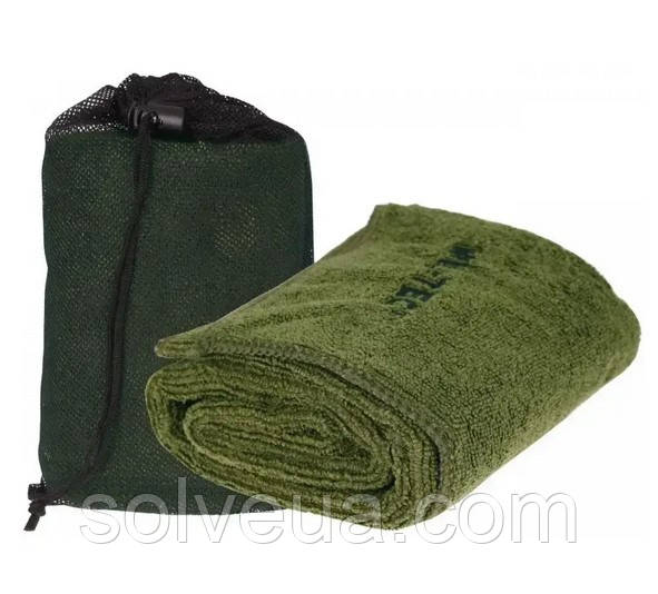Рушник MIL-TEC MICROFIBRE 100X50 OLIVE 16011101.solve