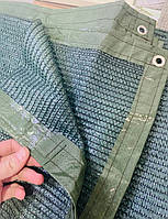 Сітка з люверсами (кільцями) від сонця. Затінювальна сітка 2 х 3 м 65%