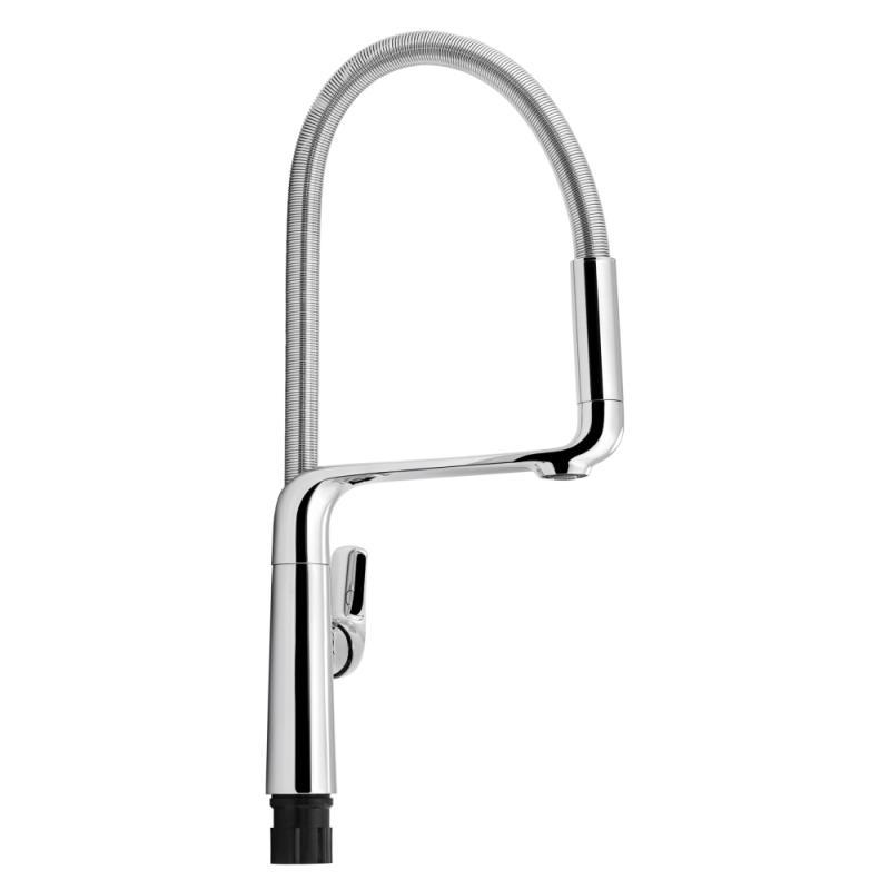 Змішувач для кухні Qtap Kuchyne 91107AC з рефлекторним виливом, фото 1