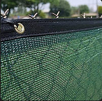 Сітка з люверсами (кільцями) посилена. Затінювальна сітка 6 х 8 м 65%