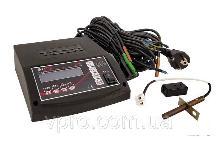 Tech ST-28 PID автоматика для котла з датчиком вихлопу, фото 1