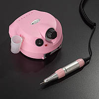 Фрезер для маникюра BUCOS Nail Drill ZS-601 PRO Pink на 45 Вт. и 35 000 об. (+6 фрез в подарок)