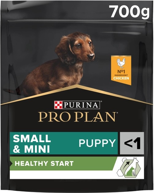 Сухий корм PRO PLAN Small & Mini Puppy <1 Healthy Start для цуценят дрібних порід, з куркою 700 г