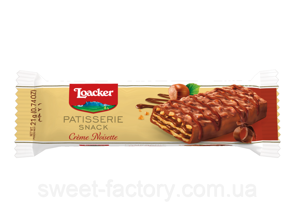Вафля Loacker Patisserie Snack Creme Noisette 21g, фото 1