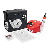 Фрезер для маникюра BUCOS Nail Drill ZS-601 PRO RED на 45 Вт. и 35 000 об. (+6 фрез в подарок)