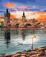 Картина по номерам Лебедь на Влтаве (BK-GX45406) 40 х 50 см (Без коробки)