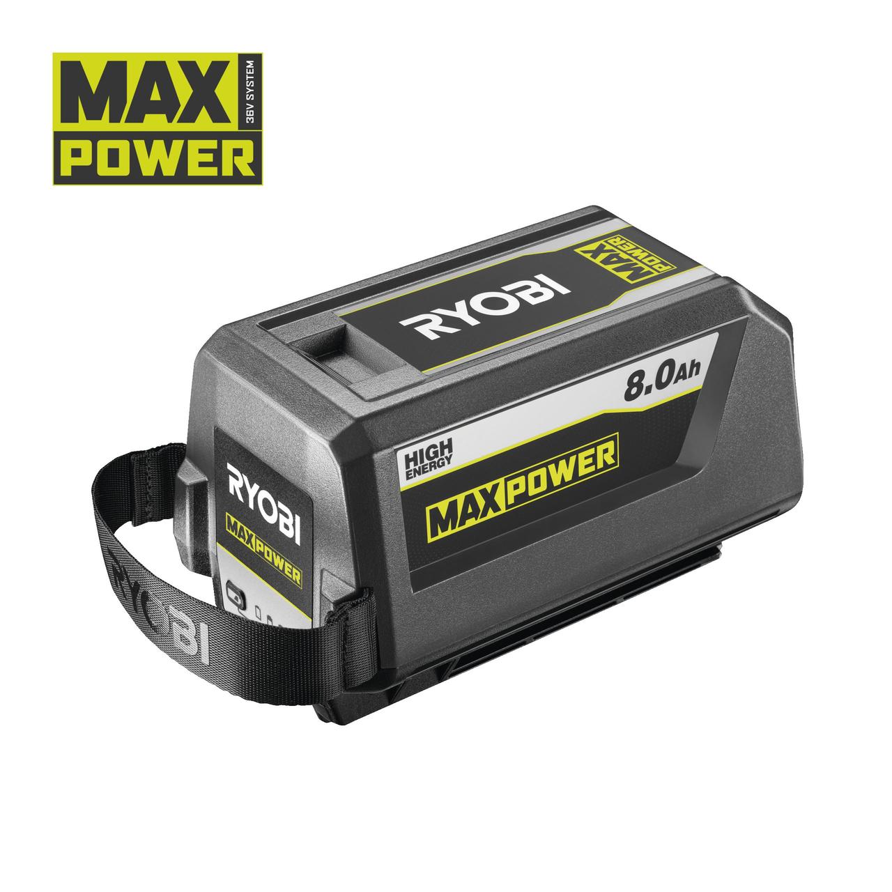 RYOBI MAX POWER HIGH ENERGYTM Lithium+ акумулятор 8.0 А·год RY36B80B, фото 1