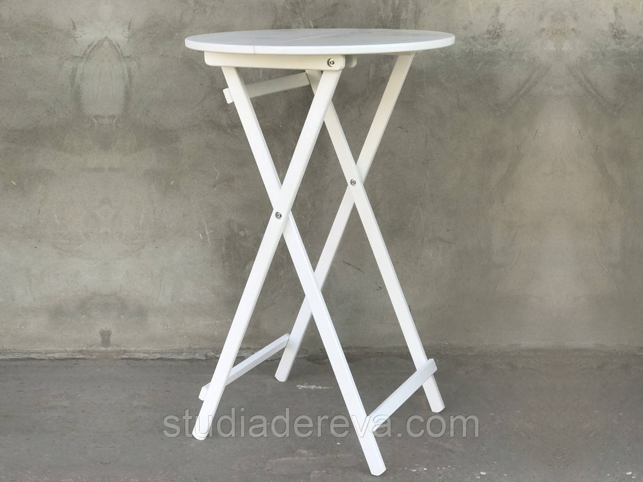 Барный Круглый Высокий Раскладной Стол Для баров Ресторанов или Уличное ...