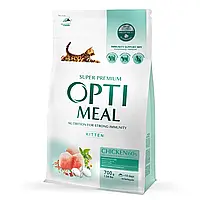 Корм сухой для котят Optimeal Kitten Chicken со вкусом курицы 700 г