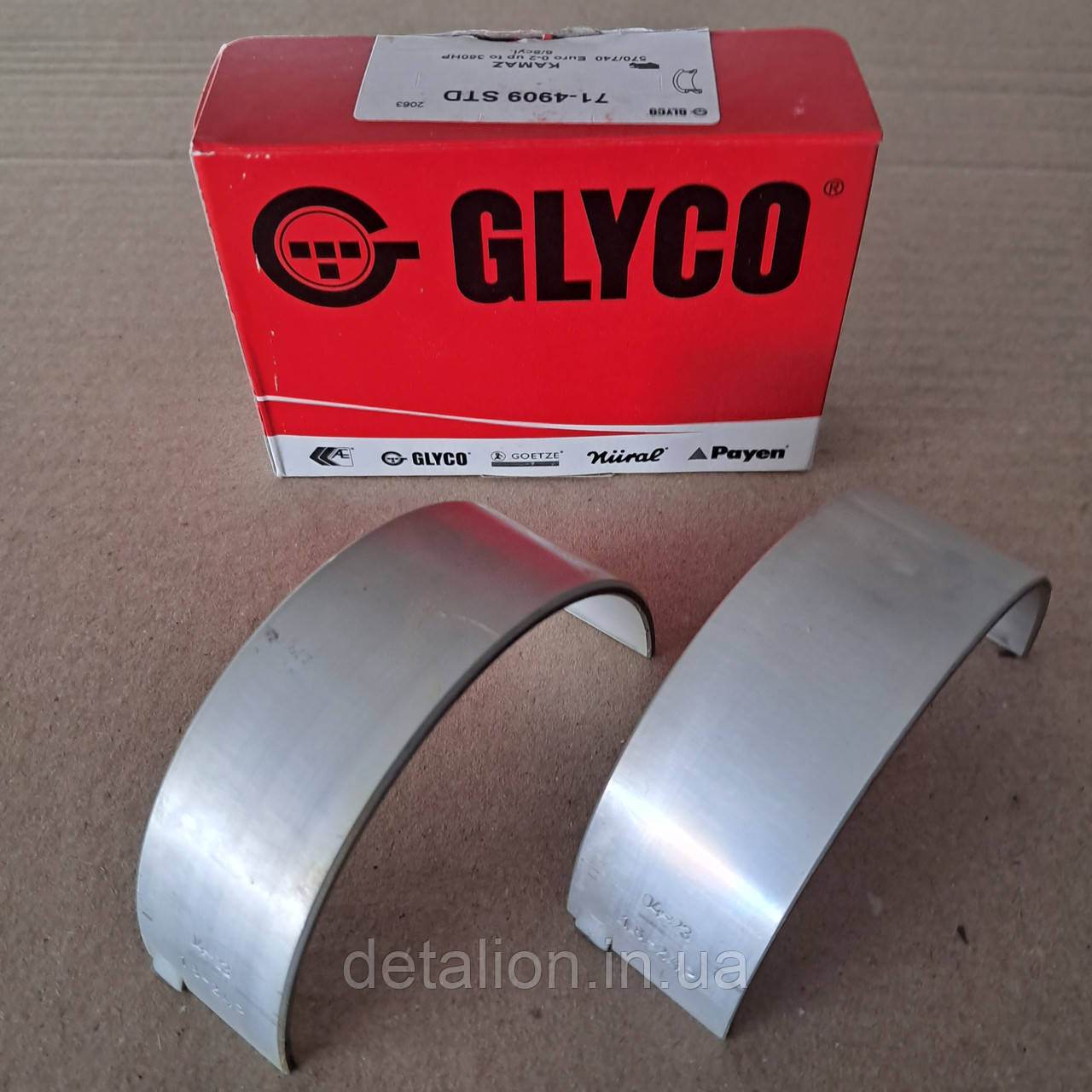 Вкладки шатунні КАМАЗ Р1 (71-4909 0.50MM) (пр. Federal Mogul, технологія Glyco) 7405.1000104 Р1, фото 1