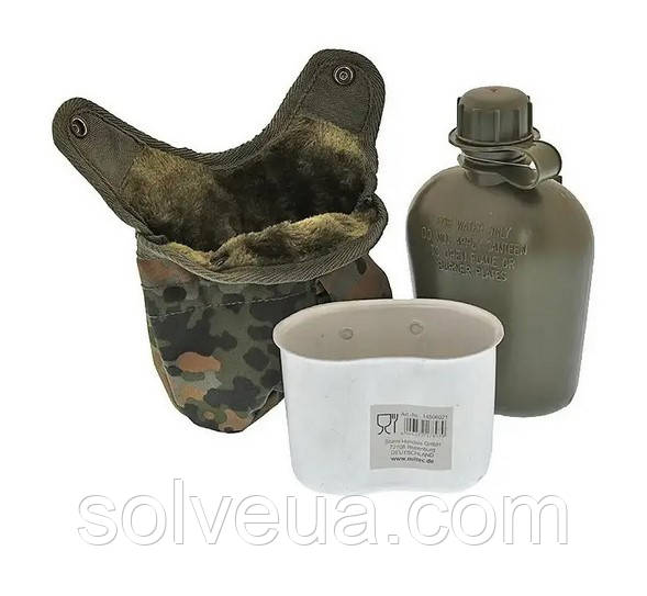 Фляга з підсклянником і чохлом Mil-tec Флектарн 14506001.solve