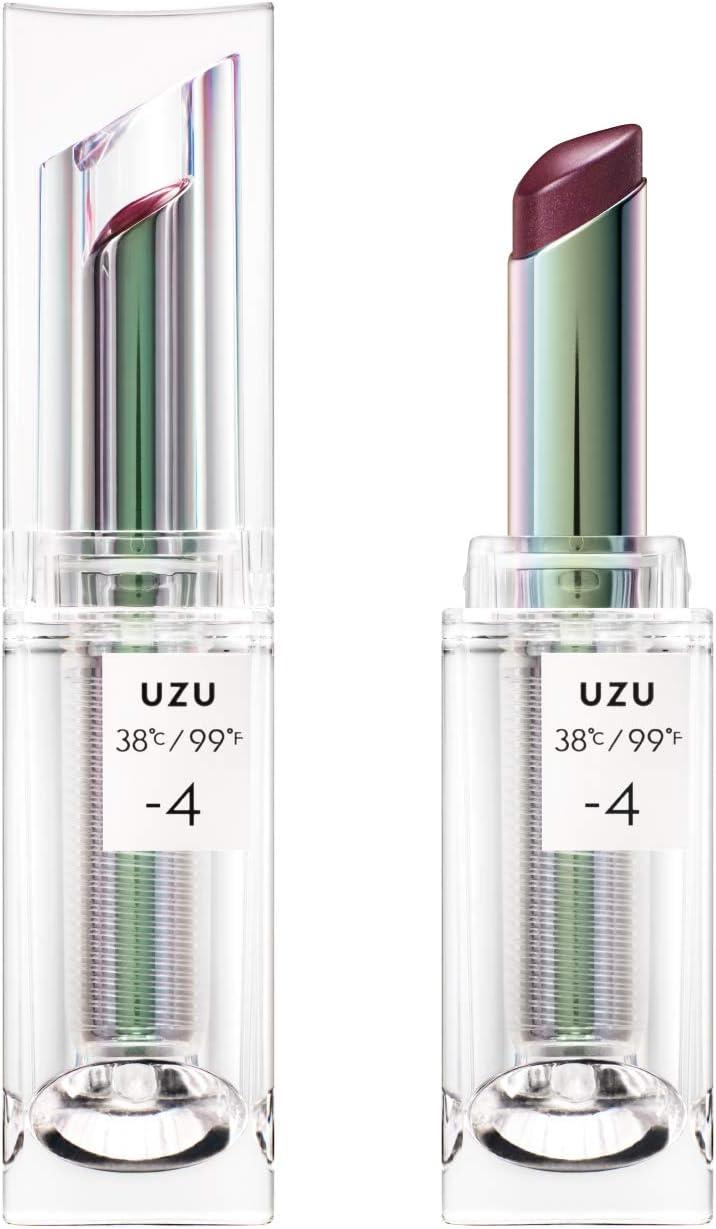 UZU by FLOWFUSHI 38 ℃ / 99F lipstick TOKYO -4:Plum глянцева помада-блиск 3,8 г