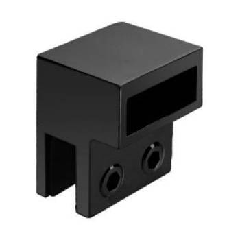 Кріплення скла до душової кабіни З'єднувач труба-скло 30*10 мм Чорний (KG-9483)