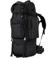 Тактический рюкзак с подсумками A21 70л, армейский рюкзак 75x41х20 см, туристический рюкзак Чёрный